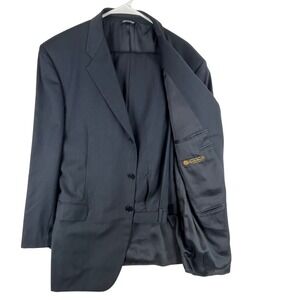 Zanella Loro Piana Super 110s Suit Mens 2Pc Gray Wool Italy